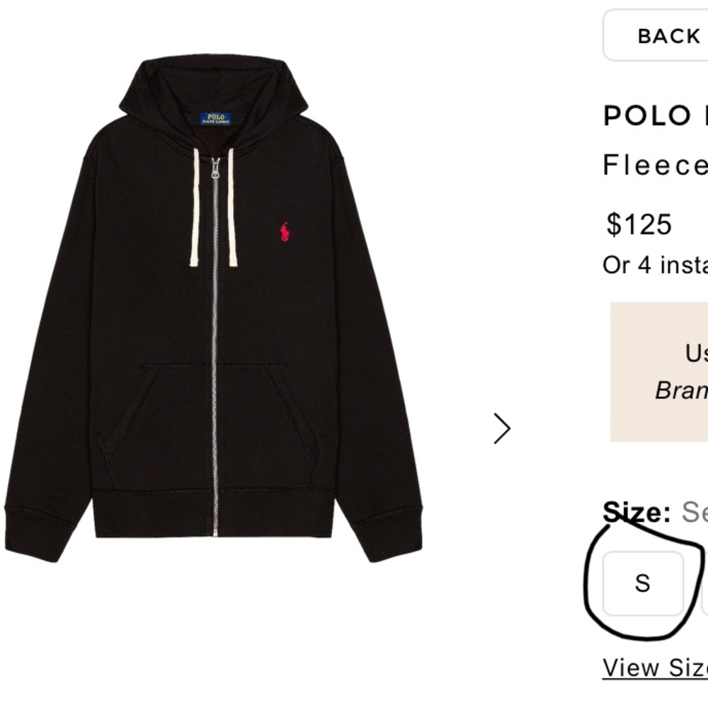 Polo Fleece Full-Zip Hoodie